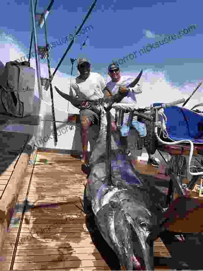 A Fisherman Holds A Giant Marlin In His Arms, The Crystal Clear Waters Of The Pacific Ocean Behind Him. Sidetracks: 40 True Stories Of Hunting And Fishing On Paths Less Traveled (The Sidetracks Series)