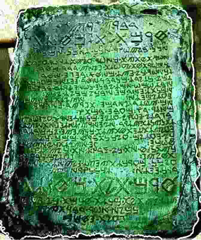 A Worn And Weathered Stone Tablet With The Emerald Tablet Inscribed Upon It, Surrounded By Alchemical Symbols. Alchemical Symbols: The R A M S Library Of Alchemy Vol 21