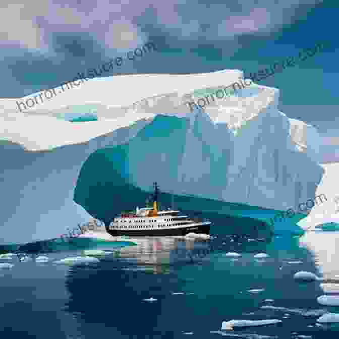 The Cormorant Sails Through The Icy Waters Of The Antarctic Ocean, Dwarfed By Towering Ice Cliffs And Surrounded By Playful Penguins. The Voyage Of The Cormorant